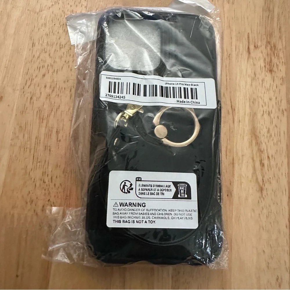Leather wallet IPhone 14 Pro Max Black